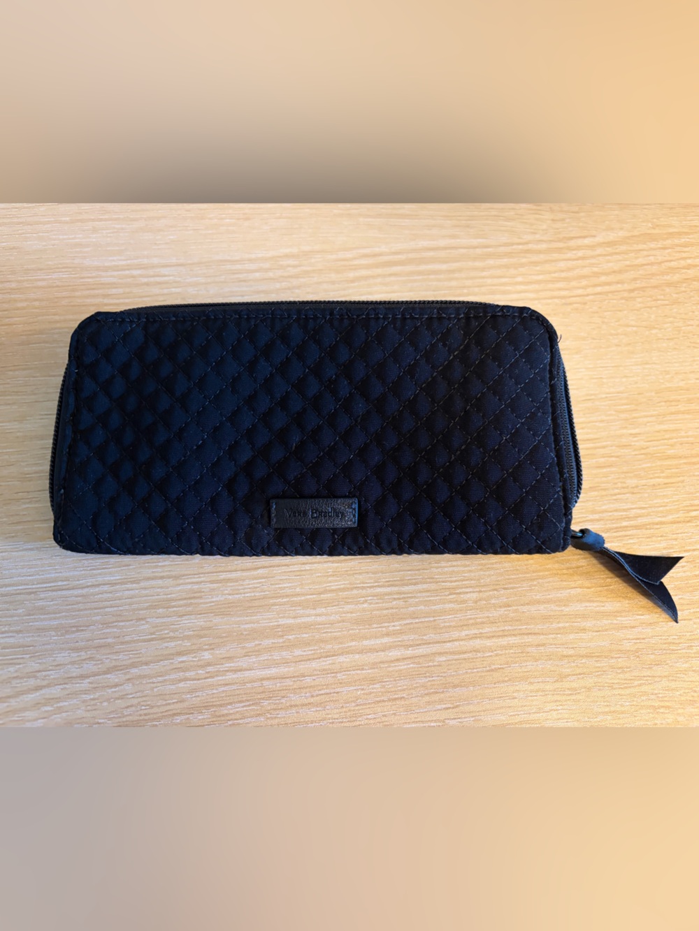 Vera Bradley Quilted Black Bifold RFID Wallet